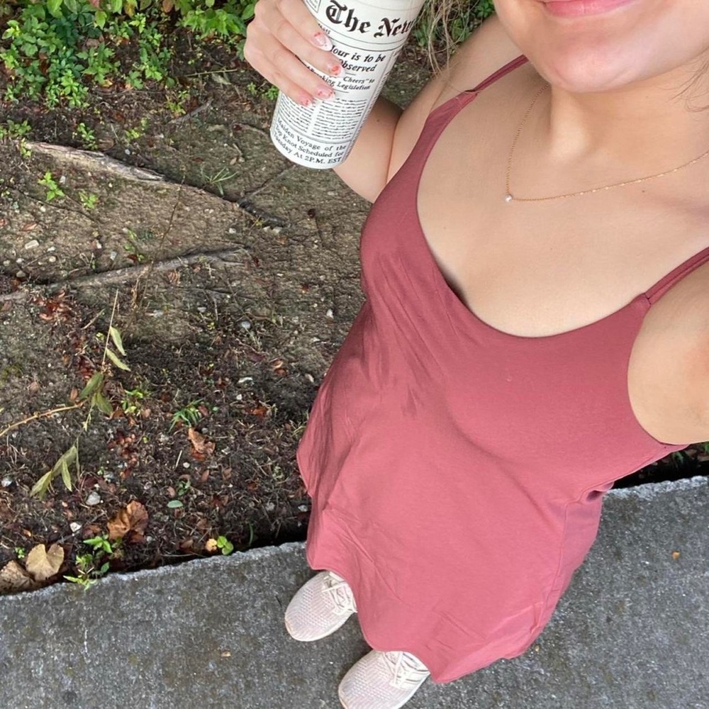 Abercrombie Traveler Mini Dress in Dark Red